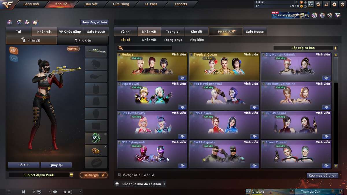 shop acc cf uy tin gia re